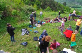 Schüler bei Projekt, © Naturpark Kamptal-Schönberg